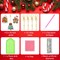 12-Piece Christmas Diamond Painting Keychain Kit – 5D DIY Hanging Ornaments for Kids & Family Holiday Crafts and Decor